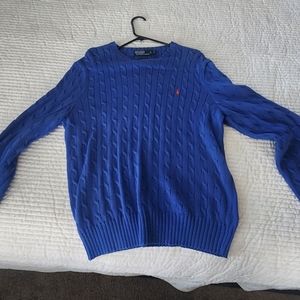Men's (Lrg), like new - Polo long sleeve sweater 100% cotton